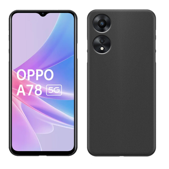 Λεπτή θήκη για Oppo A78 5G, Slim, μαύρη