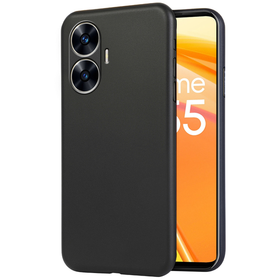 Λεπτή θήκη για Realme C55, Slim, μαύρη