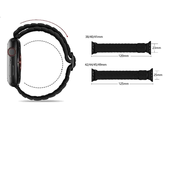 Λουράκι νάιλον για Apple Watch 1/2/3/4/5/6/7/8/8/9/SE 38/40/41/mm