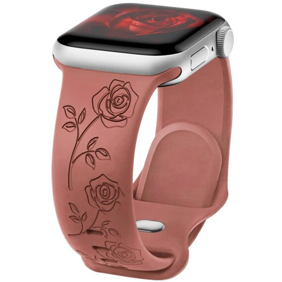 Λουράκι σιλικόνης για Apple Watch 1/2/3/4/5/6/7/8/9/SE 38/40/41/mm