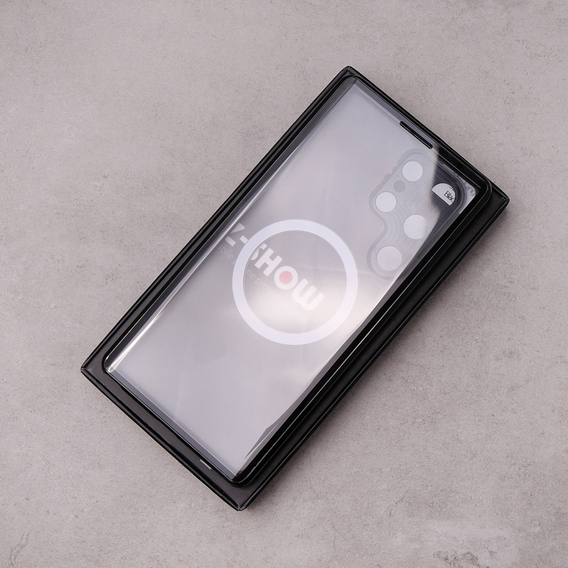 Μαγνητική θήκη Dual Glass MagSafe για Samsung Galaxy S22 Ultra, μαύρη
