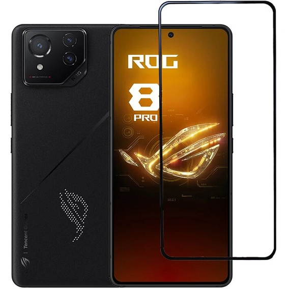 Μετριασμένο γυαλί 3D για ASUS ROG Phone 8 Pro, μαύρη