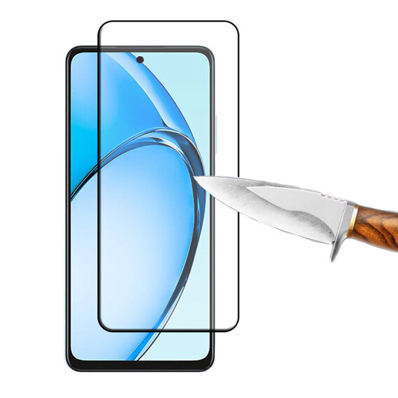 Μετριασμένο γυαλί 3D για Oppo A60, μαύρο πλαίσιο