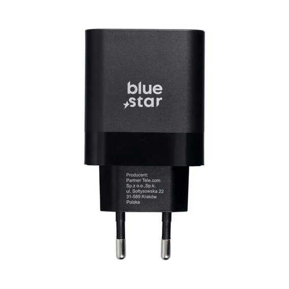 Ο γρήγορος φορτιστής Blue Star 3A 45W, USB-C, Μαύρος