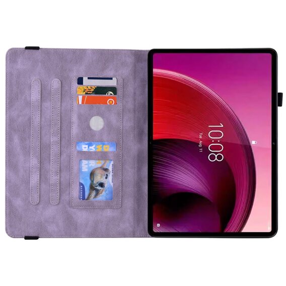 θήκη για το Lenovo Tab M11, Butterfly, μωβ