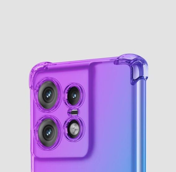 θήκη για το Motorola Edge 50 Pro, Gradient Dropproof, Μωβ / μπλε