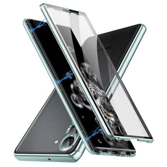 θήκη για το Samsung Galaxy S23 Plus, Magnetic Dual Glass, πράσινη