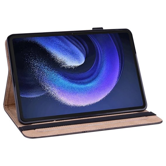 θήκη για Xiaomi Pad 6, Classic, με υποδοχή γραφίδας, μαύρη