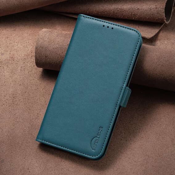 θήκη με πτερύγιο για Xiaomi Redmi Note 13 5G, BINFEN Wallet, πράσινη