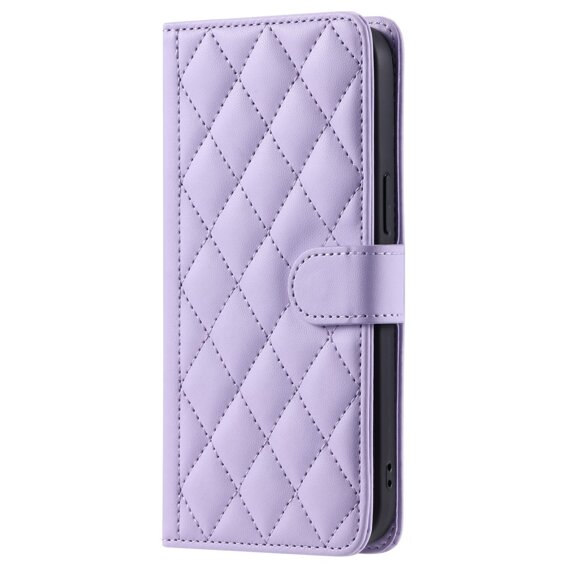 θήκη πτερύγιο για Samsung Galaxy S20 FE, Rhombus Crossbody Leather, μωβ