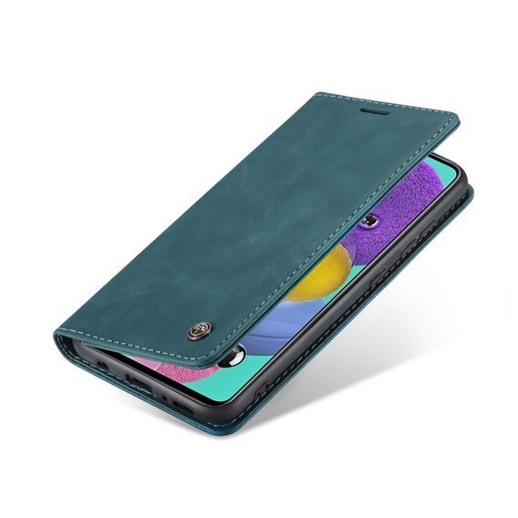 θήκη CASEME για Samsung Galaxy A51, Leather Wallet Case, πράσινη