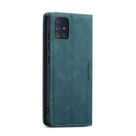 θήκη CASEME για Samsung Galaxy A51, Leather Wallet Case, πράσινη