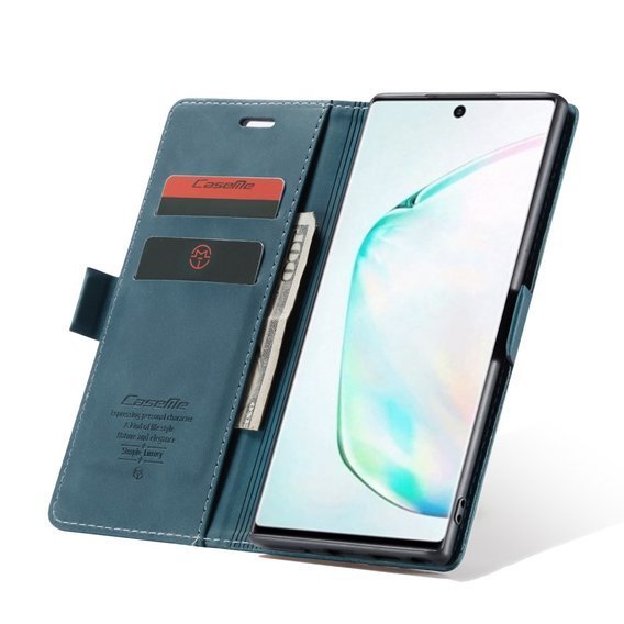 θήκη CASEME για Samsung Galaxy Note 10 Plus/5G, Leather Wallet Case, πράσινη