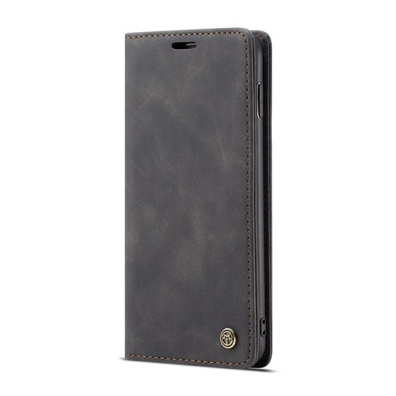 θήκη CASEME για Samsung Galaxy S10 Plus, Leather Wallet Case, μαύρη