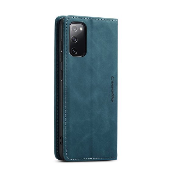 θήκη CASEME για Samsung Galaxy S20 FE, Leather Wallet Case, πράσινη