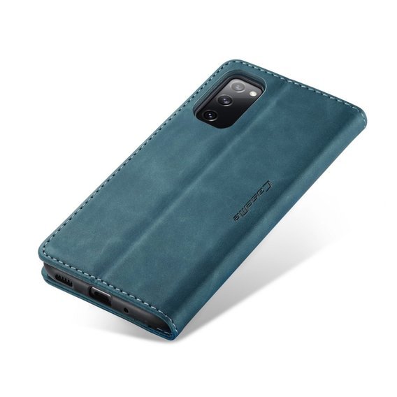 θήκη CASEME για Samsung Galaxy S20 FE, Leather Wallet Case, πράσινη