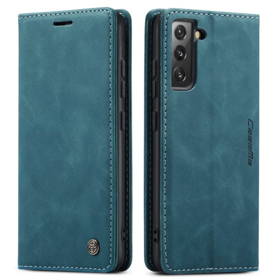 θήκη CASEME για Samsung Galaxy S22+ Plus 5G, Leather Wallet Case, πράσινη