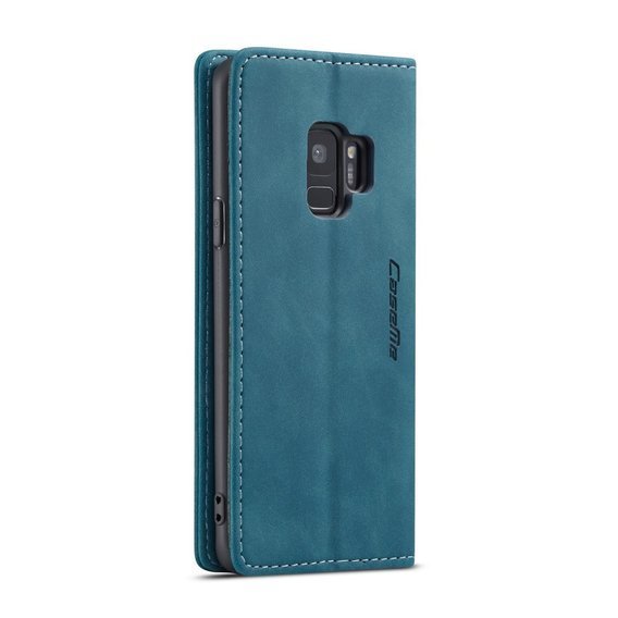 θήκη CASEME για Samsung Galaxy S9, Leather Wallet Case, μπλε