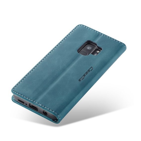 θήκη CASEME για Samsung Galaxy S9, Leather Wallet Case, μπλε