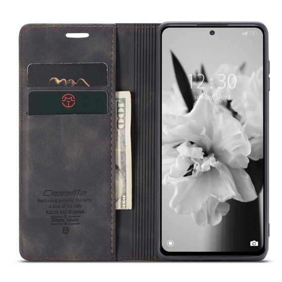 θήκη CASEME για Xiaomi Redmi Note 11 Pro 4G/5G, Leather Wallet Case, μαύρη