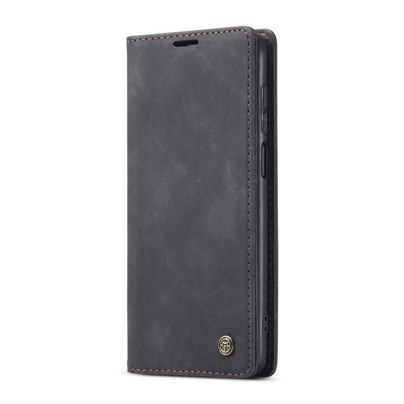 θήκη CASEME για Xiaomi do Redmi Note 9s / 9 Pro, Leather Wallet Case, μαύρη