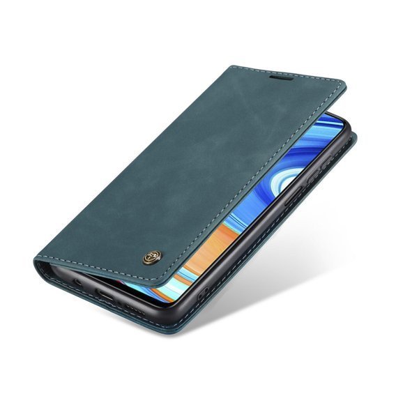 θήκη CASEME για Xiaomi do Redmi Note 9s / 9 Pro, Leather Wallet Case, μπλε