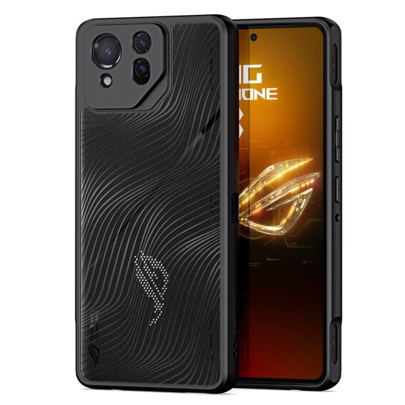 θήκη DuxDucis για το ASUS ROG Phone 8 Pro, Aimo Case, διαφανής / μαύρη