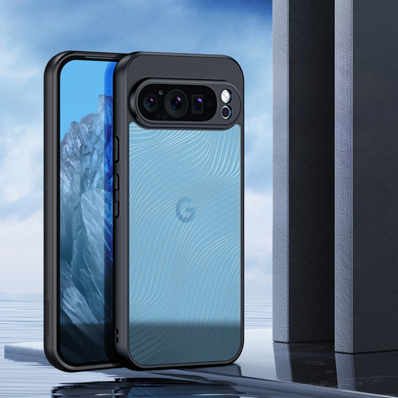 θήκη DuxDucis για το Google Pixel 9 Pro XL, Aimo Case, διαφανής / μαύρη