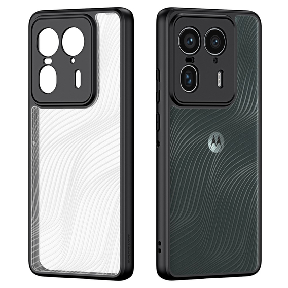 θήκη DuxDucis για το Motorola Edge 50 Ultra, Aimo Case, διαφανής / μαύρη