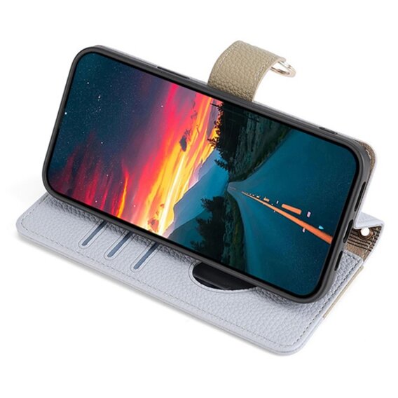 θήκη Wallet Zipper Pocket flip για το Samsung Galaxy A05s, Wallet Zipper Pocket, με καθρέφτη, μπλε