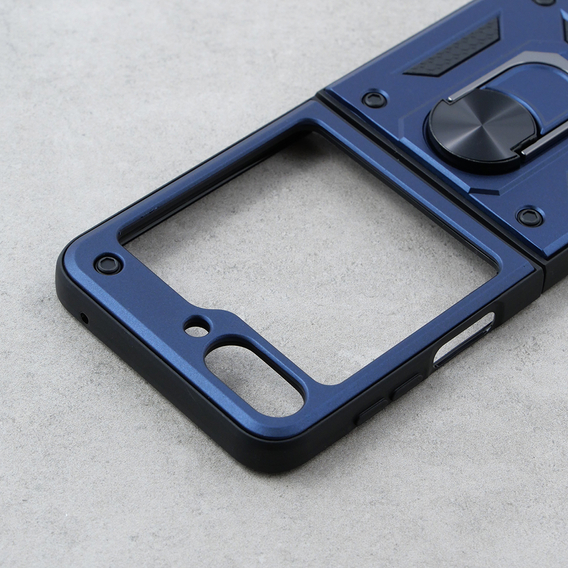 θωρακισμένη θήκη για Samsung Galaxy Z Flip5 5G, Nox Case Ring, μπλε