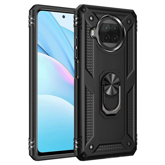 θωρακισμένη θήκη για Xiaomi Mi 10T Lite, Nox Case Ring, μαύρη