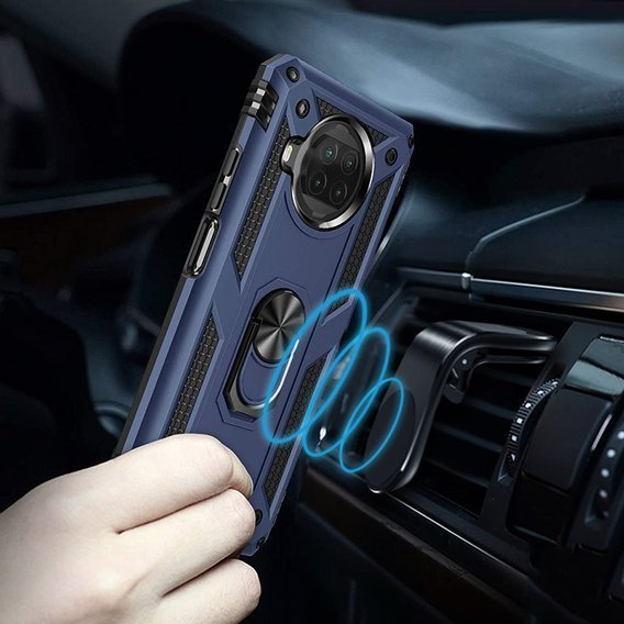 θωρακισμένη θήκη για Xiaomi Mi 10T Lite, Nox Case Ring, μπλε