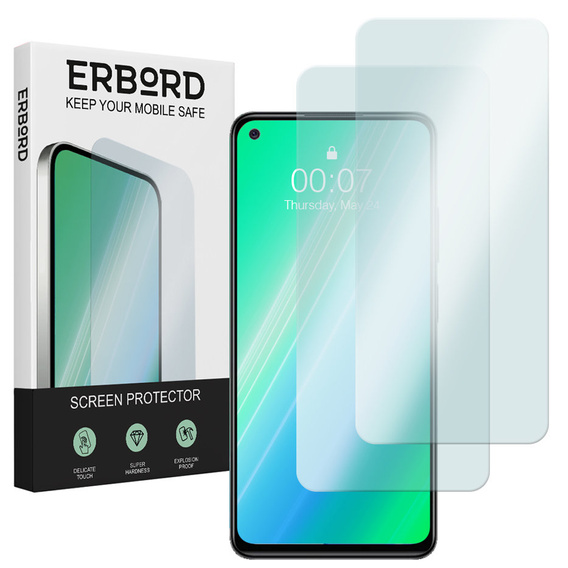 2x Μετριασμένο γυαλί για Xiaomi Redmi Note 9S / 9 Pro, ERBORD 9H Hard Glass στην οθόνη