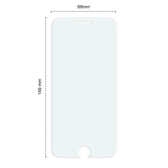 2x Μετριασμένο γυαλί για iPhone 7 Plus/8 Plus, ERBORD 9H Hard Glass στην οθόνη