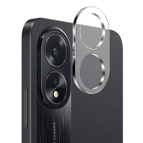 2x ERBORD μετριασμένο γυαλί για την κάμερα για να Oppo A58 4G, διαφανής