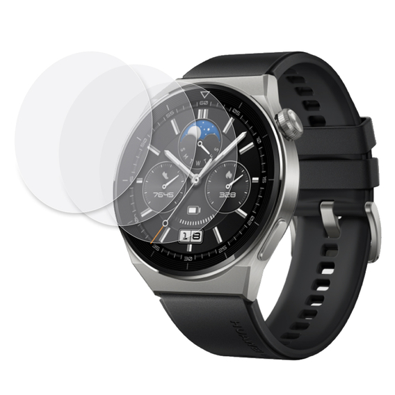 3x Φύλλο υδρογέλης ERBORD για Huawei Watch GT 3 Pro 46mm