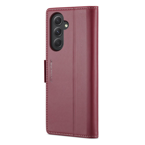 CASEME flip case για Samsung Galaxy A54 5G, Litchi Wallet, κόκκινη