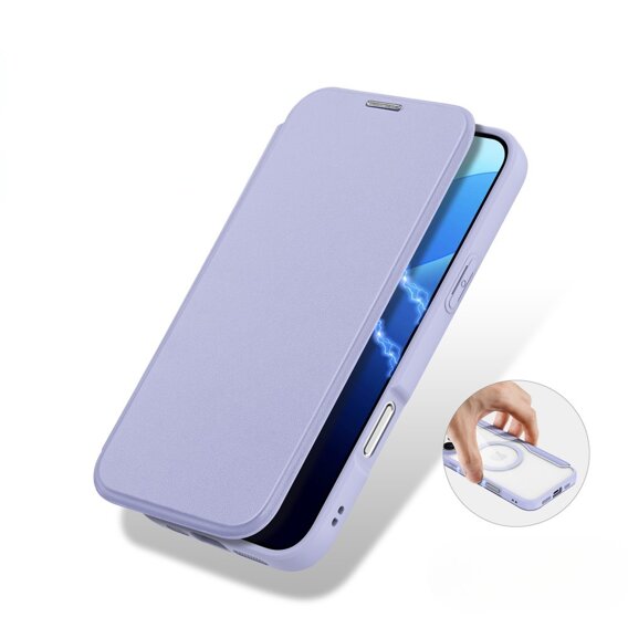 Dux Ducis Θήκη για iPhone 16 Pro, Skin X Pro, MagSafe, μωβ