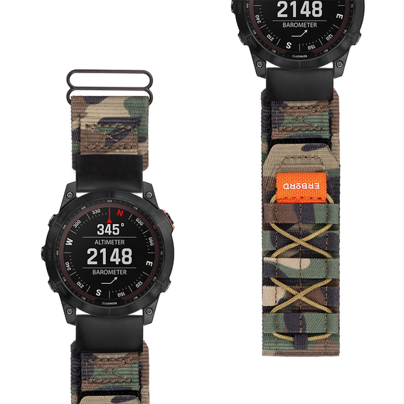 ERBORD Runner Quickfit Nylon Strap για Garmin Fenix 5/6/6 PRO/7 Forerunner 965/955/945