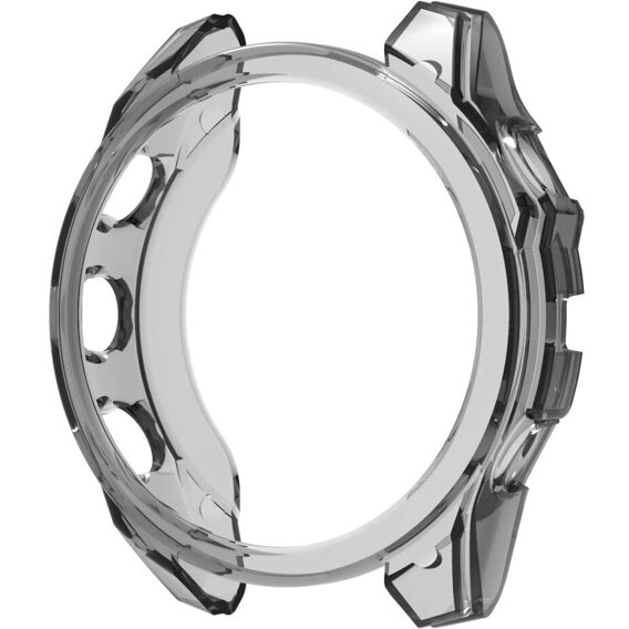 Etui Ochronne Silikonowe do Garmin Fenix 6 / 6 Pro, Case, Przezroczyste Czarne