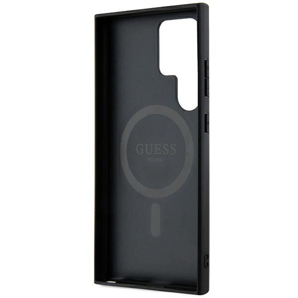 GUESS Θήκη για Samsung Galaxy S24 Ultra, 4G Ring Classic Logo, γκρι