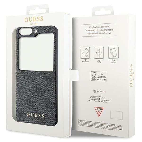 GUESS Θήκη για Samsung Galaxy Z Flip 5 Charms Collection Hardcase, 4G Charms Collection Hardcase, γκρι