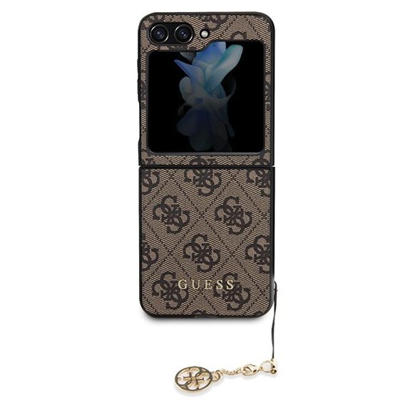 GUESS Θήκη για Samsung Galaxy Z Flip 5 Charms Collection Hardcase, 4G Charms Collection Hardcase, καφέ