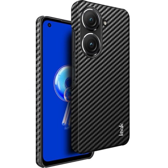 IMAK Θήκη για Asus Zenfone 9 5G / 10 5G, Ruiyi Series Case Carbon, μαύρη