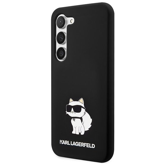 Karl Lagerfeld Θήκη για Samsung Galaxy S23+ Plus, Silicone Choupette, μαύρη