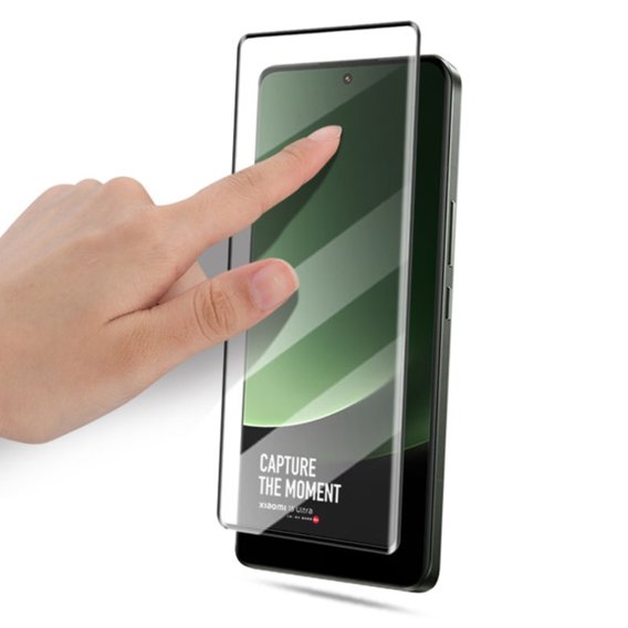Mocolo Full Glue μετριασμένο γυαλί για Xiaomi 13 Ultra, μαύρο πλαίσιο