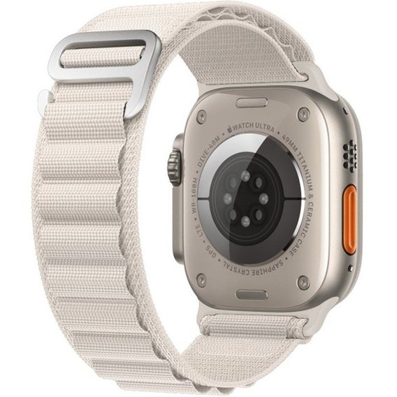 Pasek nylonowy do Apple Watch 1/2/3/4/5/6/7/8/SE 38/40/41/mm, Biały