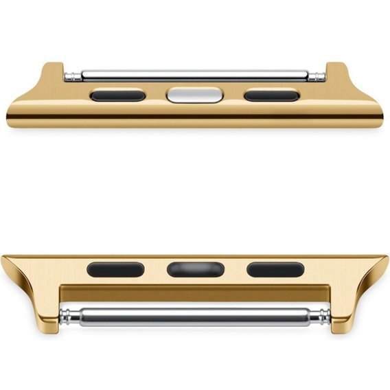 Zapięcie ze stali nierdzewnej do zegarka Apple Watch 1/2/3/4/5/6/7/SE 38/40/41mm, Gold