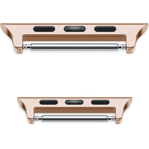 Zapięcie ze stali nierdzewnej do zegarka Apple Watch 1/2/3/4/5/6/7/SE 38/40/41mm, Rose Gold